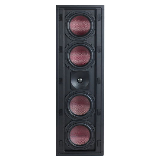 Elite Series In-Wall 3-Way Speaker, Four 6.5" Carbon Fibre Woofers, 1" Tweeter