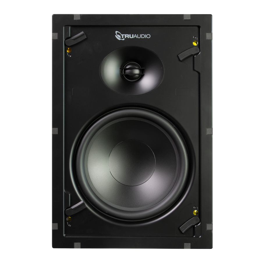 WP-8 8" 2-Way In-Wall Speaker, TruGrip Tool-less, White Poly Woofer