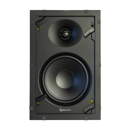 WP-6 6.5" 2-Way In-Wall Speaker, TruGrip Tool-less, White Poly Woofer