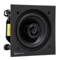 LFS 4" High Output Square 2-Way In-Ceiling Frameless Speaker, Poly Woofer, 1/2" PEI Tweeter, 5-50W, 8 ohm