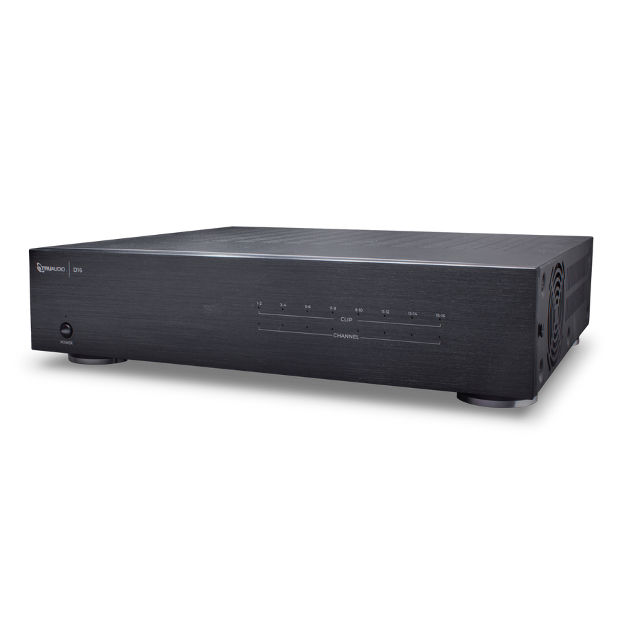 16-channel, 75W per Channel, 8-Zone Class D Power Amplifier, Sub-out per Zone