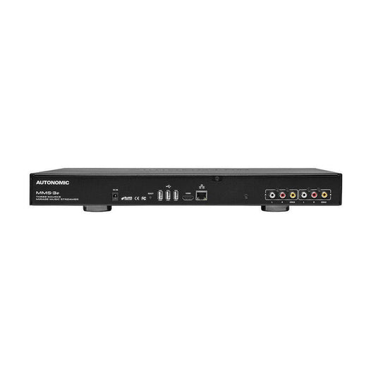 Autonomic Mirage MMS-3e eSeries 3 Stream Media Server, black, with various audio/video ports.
