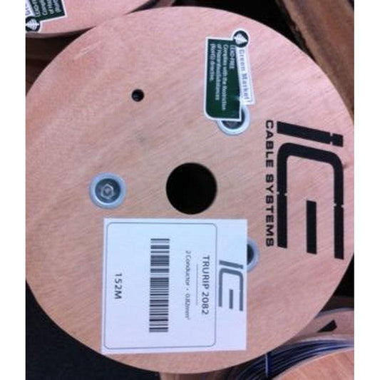 ICE Trurip 2 Core 0.82mm cable spool, 152.5m, with "Green Market" and "CABLE SYSTEMS" branding.