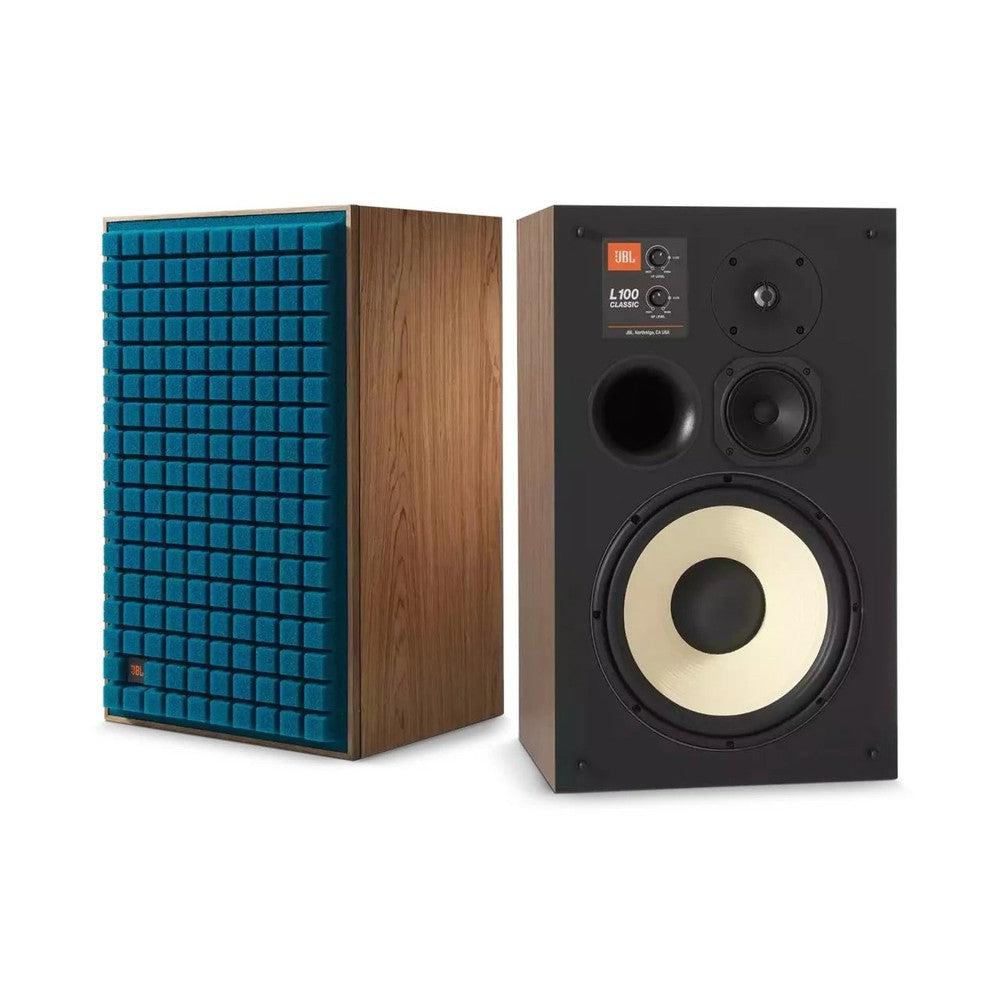 JBL L100 MKII Classic 12” (300mm) 3-way Bookshelf Loudspeaker with Blue Grill (each)