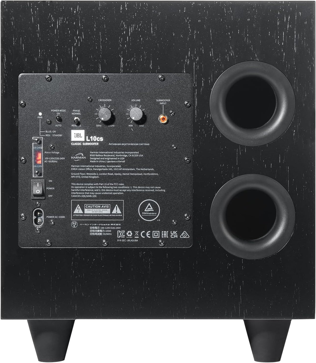 JBL Classic Series Subwoofer - BLACK