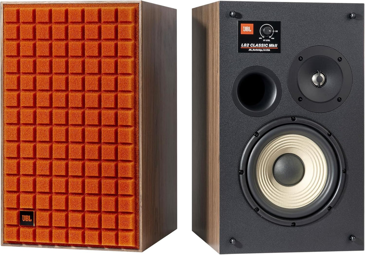 JBL L82 Classic MKII 8&quot; (200mm) 2-way Bookshelf Loudspeaker with Orange Grill (pair)