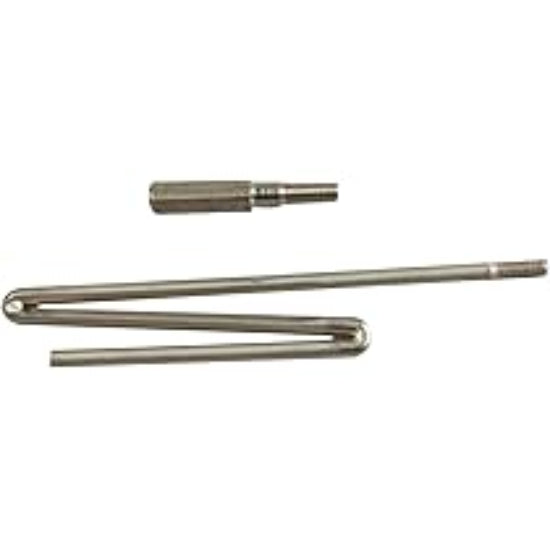 Close-up of Z Tip male threaded connector for fiberglass rods
