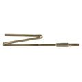Silver metal Z Tip male threaded connector for wire retrieval.