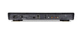 Black Arcam ST5 streamer with a sleek, minimalist design and a digital display showing "ARCAM ST5".