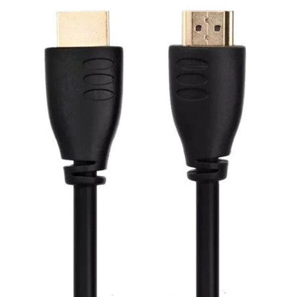 Two black HDMI cables with gold-plated connectors, shown against a white background.